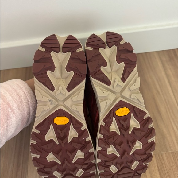 Hoka Women's Burgundy Hiking Shoes - Picture 4 of 6